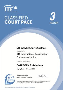 Chứng chỉ ITF 3 Acrylic