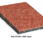 Lớp EPDM + SBR màu đỏ